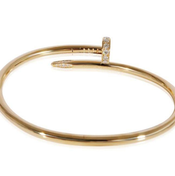 Cartier Juste Un Clou Diamond Bracelet in 18k Yellow Gold 0.58 CTW - Picture 5 of 5